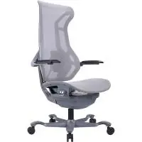 Эргономичное кресло Atom Grey (ткань серая)