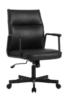 Кресло для руководителя Riva Chair Sten W-263 Черная экокожа